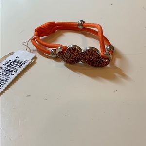 girls mustache bracelet